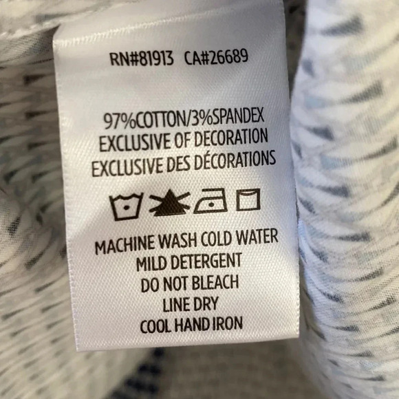 Robert Graham, Long Sleeve Button Down Shirt, Blue, White - Picture 8 of 9